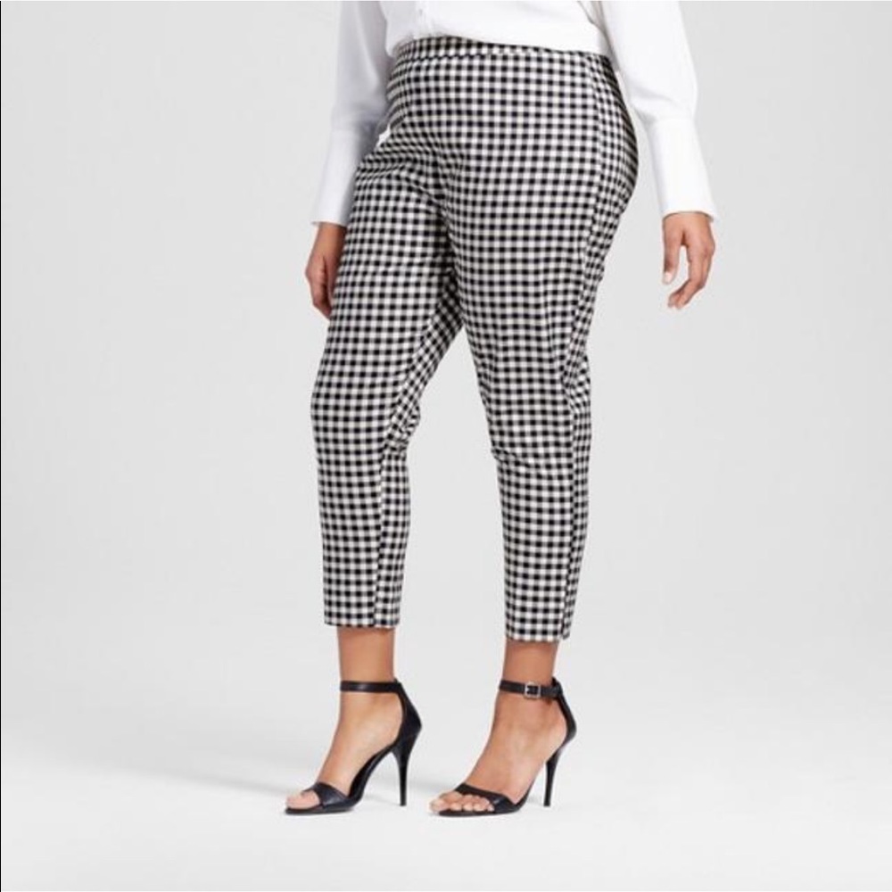 Victoria Beckham for Target Gingham Twill Pants